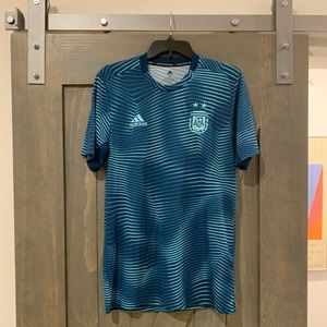 Adidas Argentina Soccer Warmup Jersey (M)